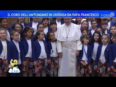 Papa Francesco ha incontrato il Piccolo Coro dell’Antoniano - Bel Tempo