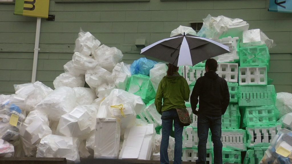 Styrofoam Pile - Jen and Grant