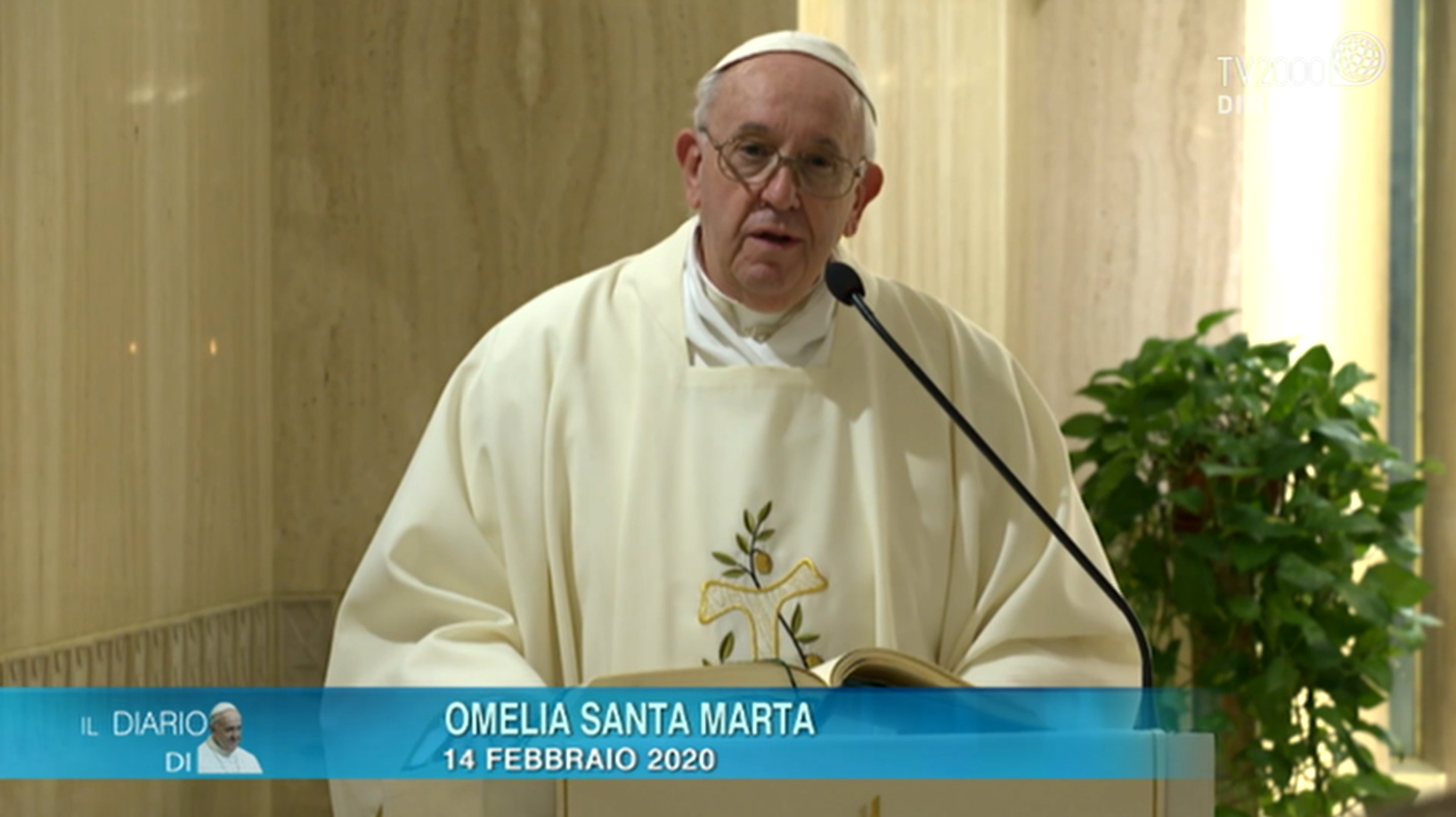 Papa Francesco, omelia a Santa Marta del 14 febbraio 2020 - Il diario
