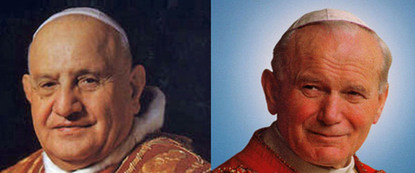 Giovanni Paolo II e Giovanni XXIII: le vite, la storia, la santità