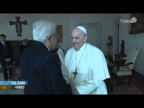 Papa Francesco riceve in Vaticano il presidente Mattarella al termine del suo mandato