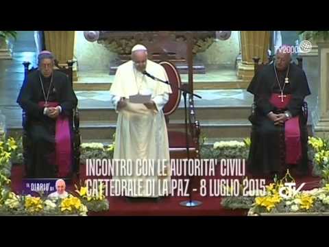 Papa Francesco in Bolivia: il film del 10 luglio 2015