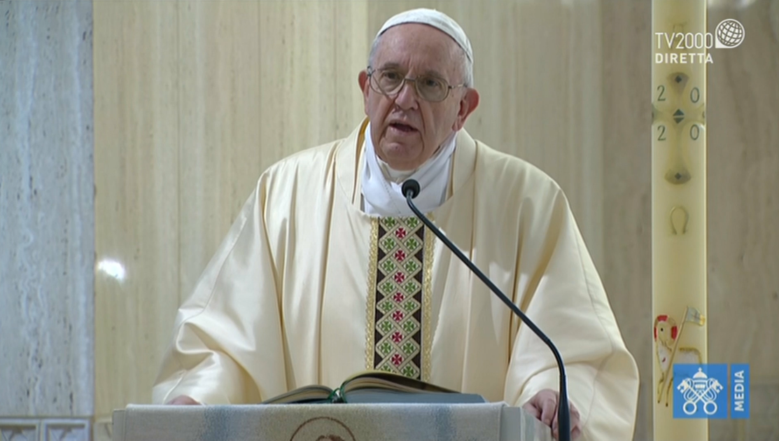 Papa Francesco, omelia a Santa Marta del 12 maggio 2020