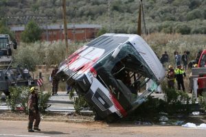 At least 14 Erasmus students die in a coach crash in Tarragona
