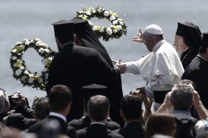 Pope Francis visit the island of Lesbos