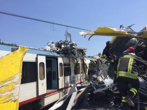Scontro treni: sindaco Corato; è disastro, come aereo caduto