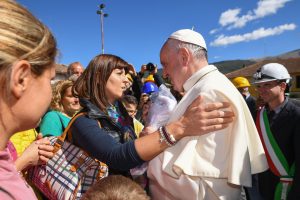 Pope Francis visits  Accumuli