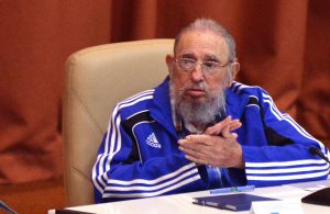 Fidel Castro attends the closure of the VII Cuban Communist Party Congress