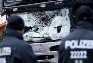 Truck crashed into a Christmas market in Berlin