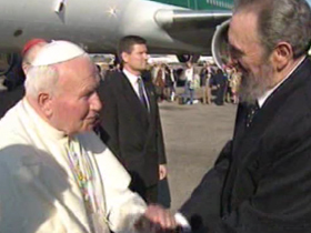 Giovanni Paolo II e Fidel Castro