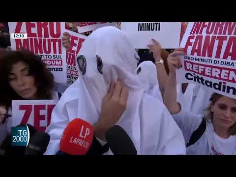 Scontro sul Referendum. Vigilia di manifestazioni Scontro sul Referendum. Vigilia di manifestazioni
