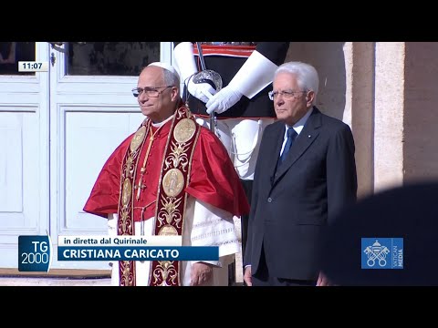 Papa Leone XIV al Quirinale dal presidente Mattarella Papa Leone XIV al Quirinale dal presidente Mattarella