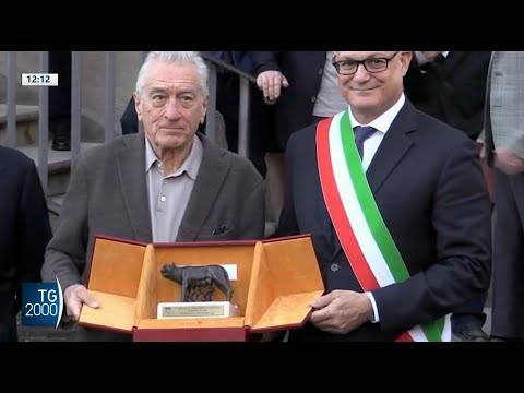 Robert De Niro a Roma riceve la Lupa Capitolina Robert De Niro a Roma riceve la Lupa Capitolina