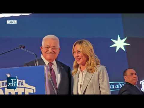 Giorgia Meloni incontra Abu Mazen Giorgia Meloni incontra Abu Mazen