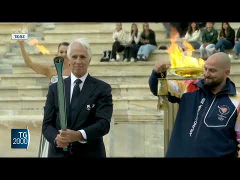 Italia riceve la fiamma olimpica per i Giochi invernali