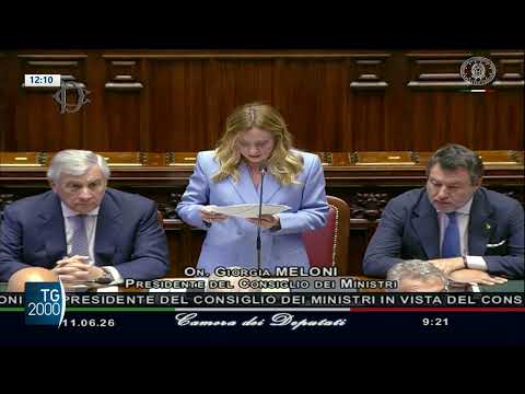 meloni in parlamento in vista del consiglio europeo da Tv2000.it meloni in parlamento in vista del consiglio europeo