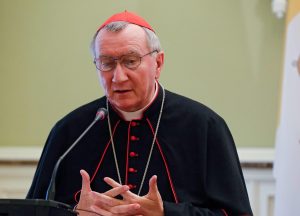 Vatican's Secretary of State Cardinal Parolin in Kiev