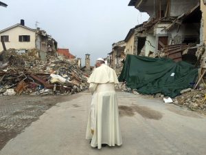 Pope Francis visits Amatrice