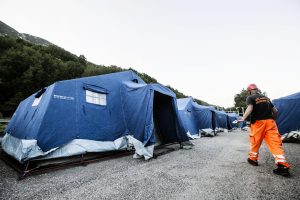 Sisma: Accumoli, quasi completata prima tendopoli