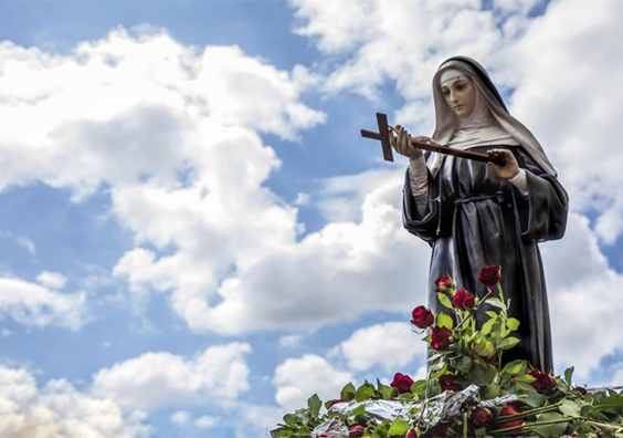 Santa Rita, Pontificale, supplica e benedizione delle rose <br> Venerdì 22 maggio ore 11 e 12.30