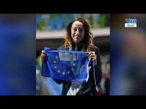 Rio2016: Elisa DI Francisca sventola bandiera dell'Europa:"La vita, dono di Dio da rispettare"