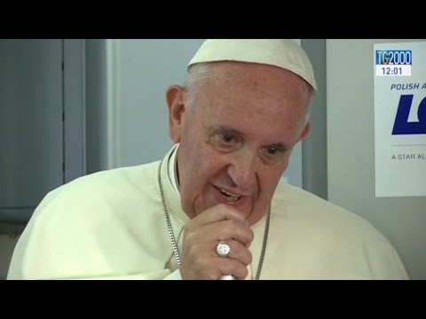 Papa Francesco sul volo di ritorno da Cracovia: dall'Islam alla caduta a Czestochowa