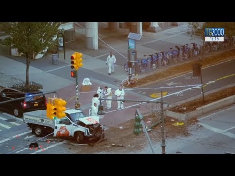 Torna il terrore a New York, furgone piomba su pista ciclabile: 8 morti
